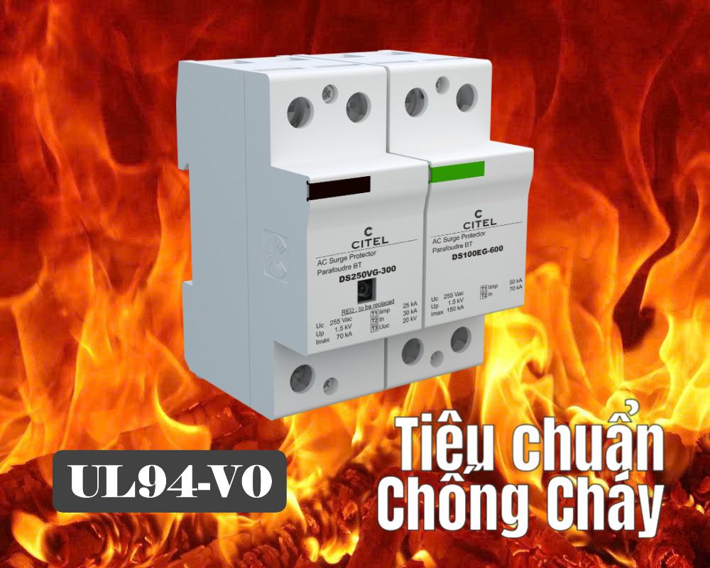 Thermoplastic UL94-V0 trong thiết bị chống sét là gì?