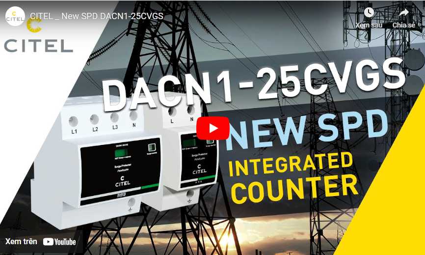 DACN1-25CVGS Series - New SPD with Integrated Counter