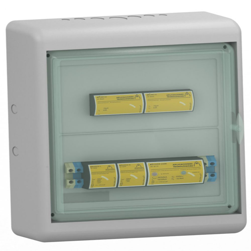 ATBARRIER MF Type 1+2+3 coordinated surge protection cabinet for single-phase power supply lines