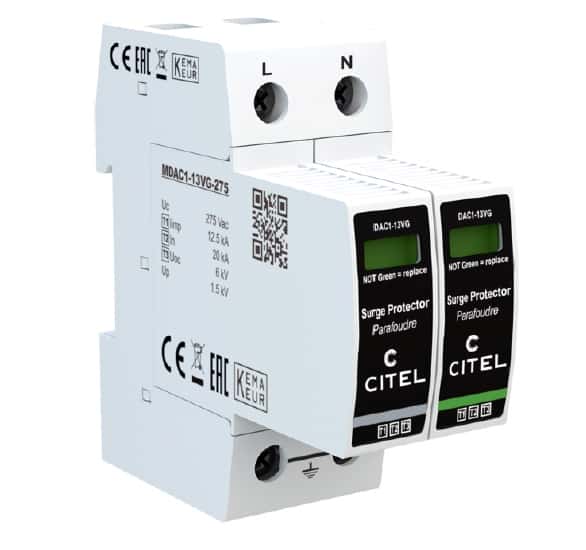 DAC1-13VG-11-275 Chống sét 1 pha Type 1+2+3 (L-N, N-G, Iimp 12.5kA , Imax 50kA)