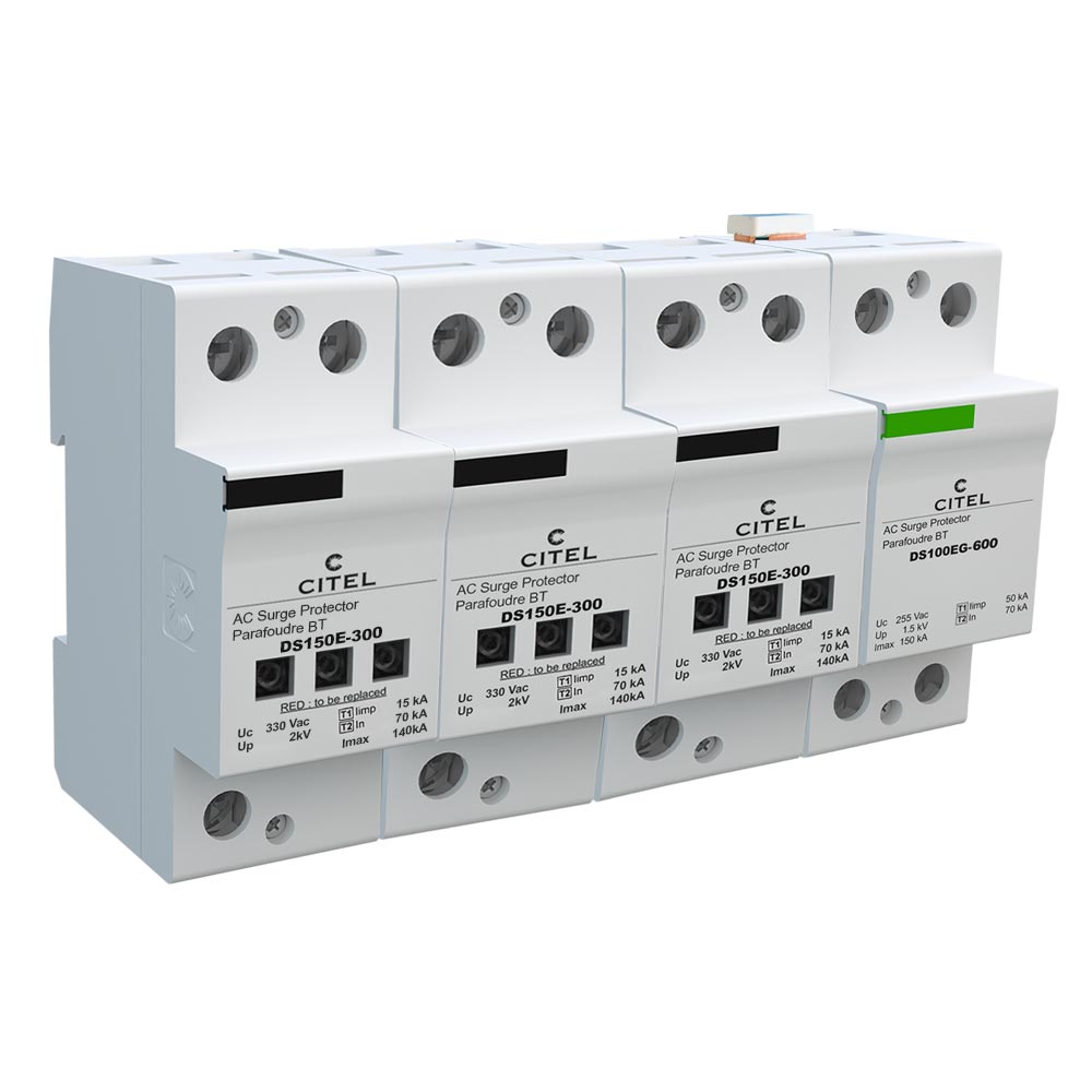 DS154E-300/G  Type 1+2 AC surge protector - 3-phase+N