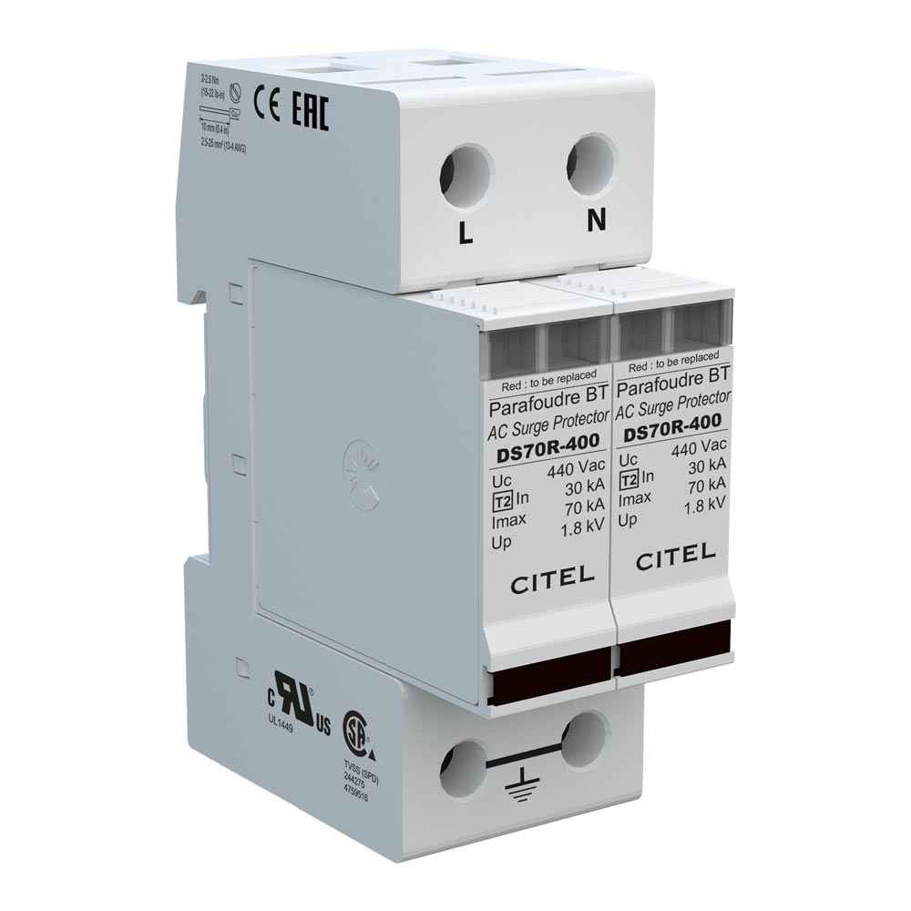DS72R-400 Type 2 AC surge protector single-phase