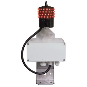 NAVILITE-230V Obstruction light: red fixed low intensity, ICAO type A/B, 230Vac, 32cd