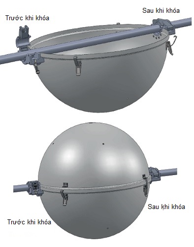 Quả cầu nhôm cảnh báo cho đường đây trên cao