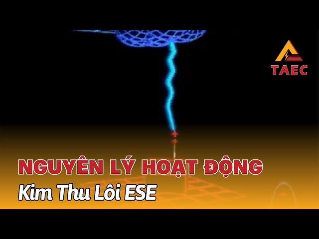 Nguyên lý hoạt động của Cột thu lôi và Kim thu sét ESE