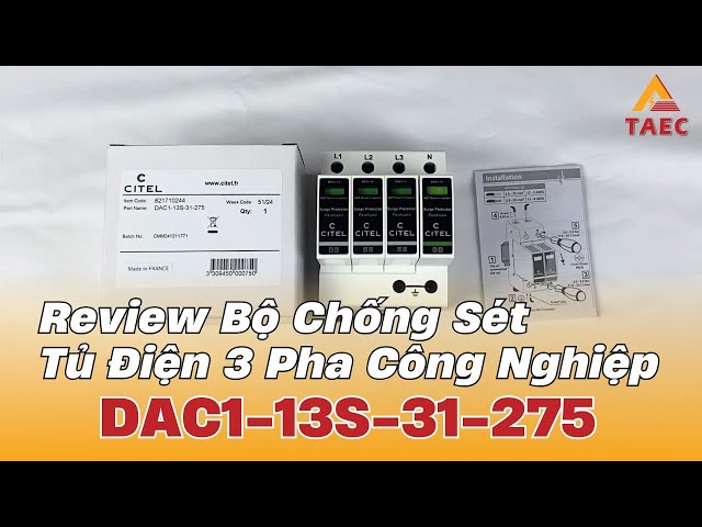 Review Bộ chống sét 3 pha DAC1-13S